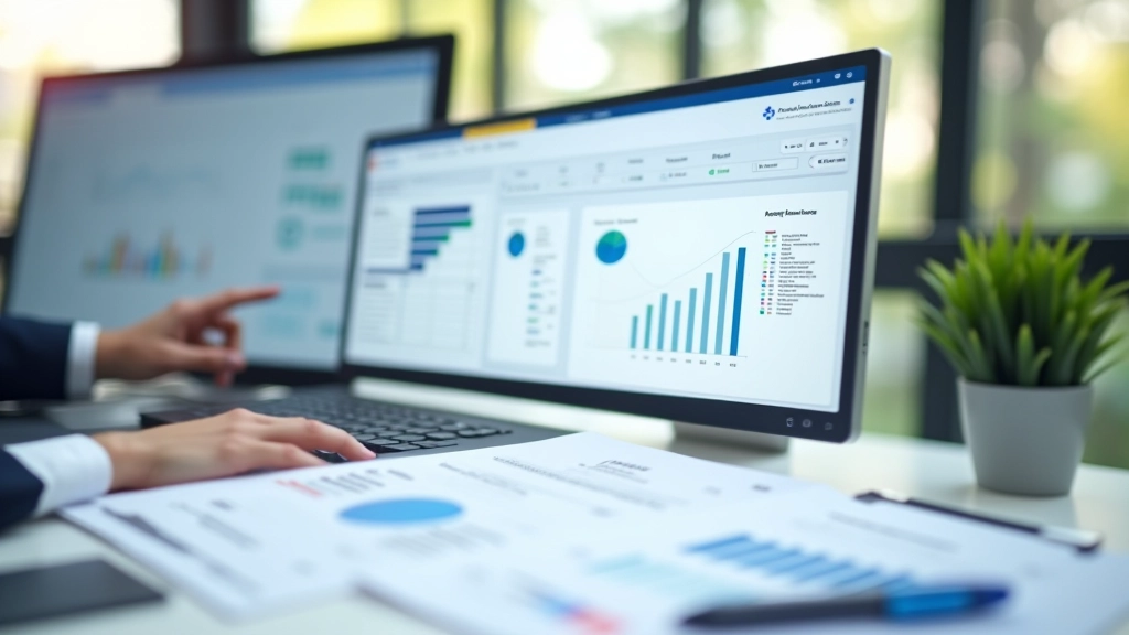 Professional accounting software workspace showing organized document processing